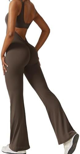 "Elegante mouwloze, wijd uitlopende yogajumpsuit - chique en comfortabele sportkleding"