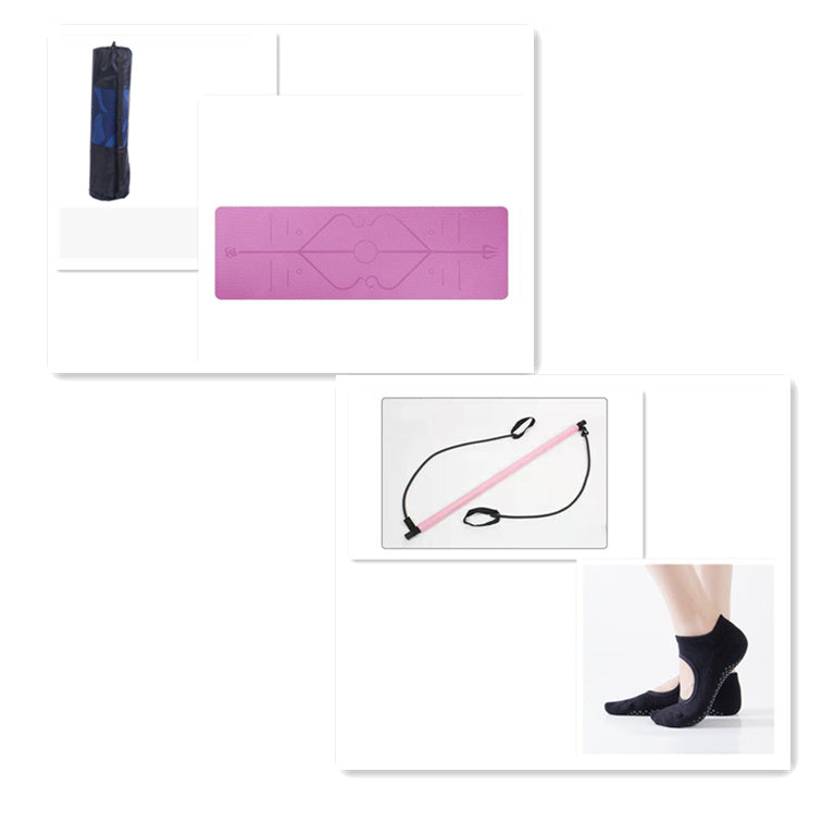 **Verstelbare Pilates-stretchstok – Multifunctionele yoga- en fitness-trekstok voor full-body training**