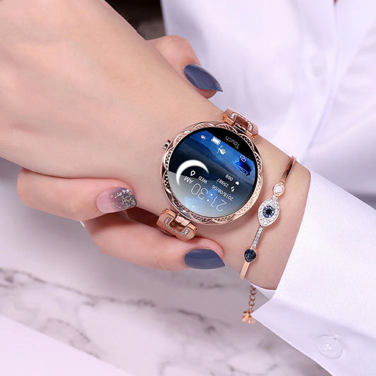 “Women’s Smartwatch Bracelet – Stylish Waterproof Fitness Tracker with Heart Rate, Sleep & Activity Monitor, Sports Smart Watch for Ladies”