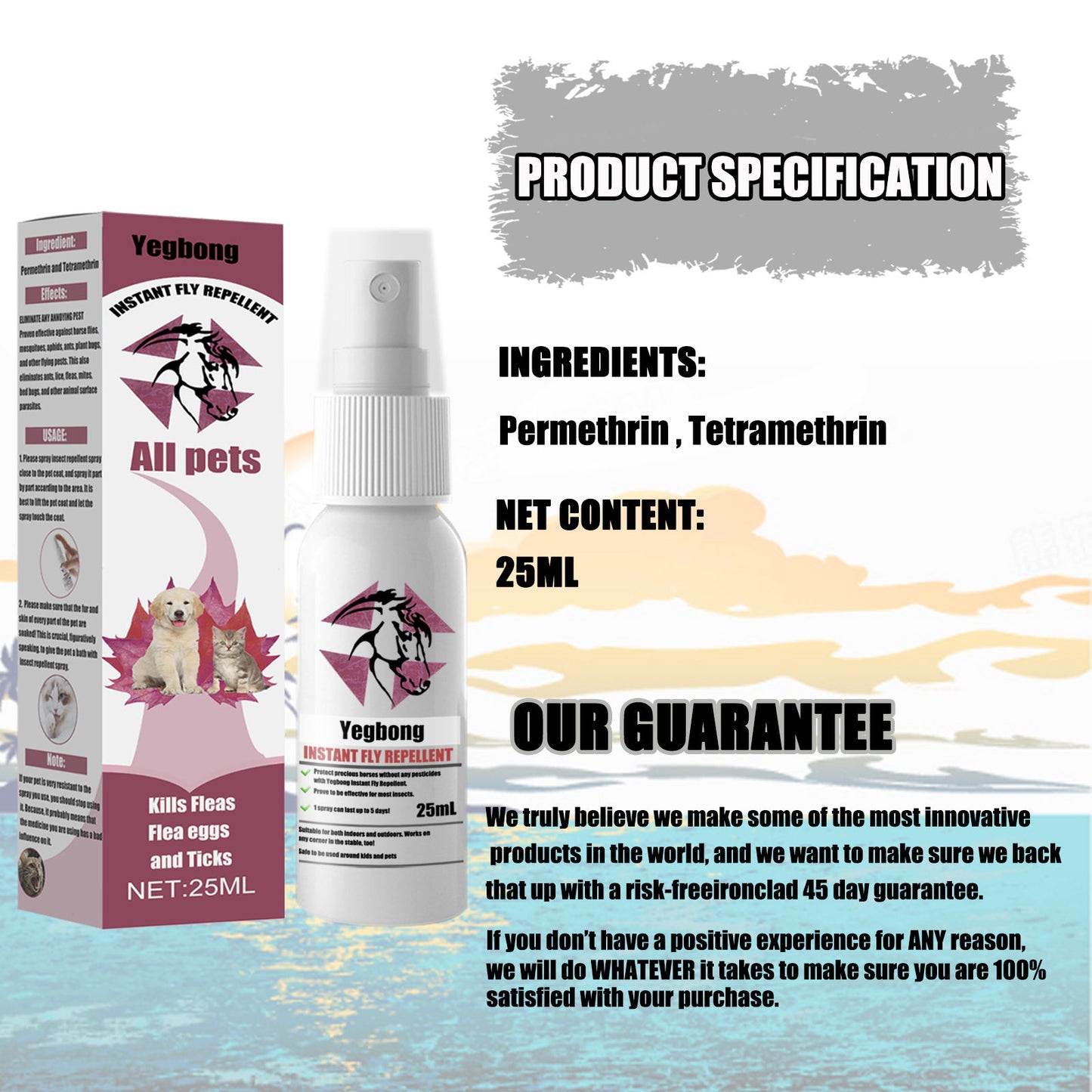 YEGBONG Peppermint Pet Repellent Spray,Pet Mite Removal Cream,Dog Mite Remover,Pet Anti-Mite Cream,Dog Itching Skin Treatment,Mite Treatment for Cat,Effective Dog Mite Remover,Pet Mite Repellent Cream