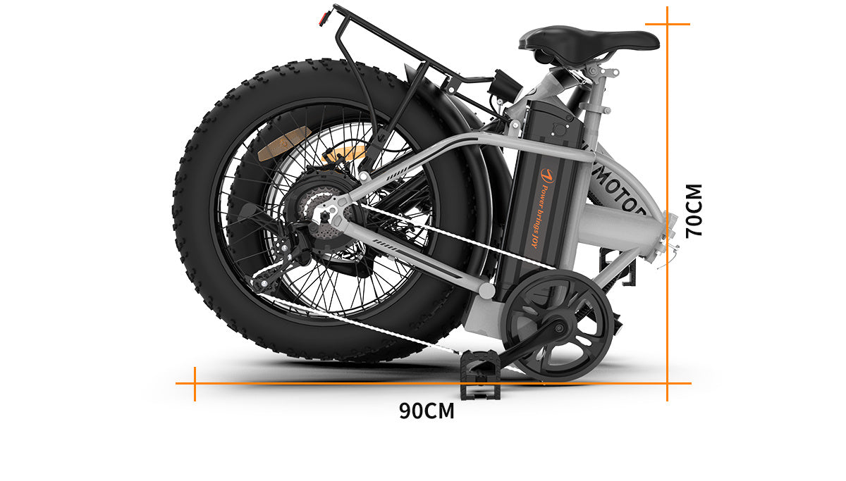 “20×4 Foldable Fat Tire Electric Bike – 48V 12.5Ah Long-Range E-Bike with Dual Disc Brakes & Fenders – Free U.S. Shipping”