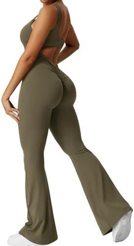 "Elegante mouwloze, wijd uitlopende yogajumpsuit - chique en comfortabele sportkleding"