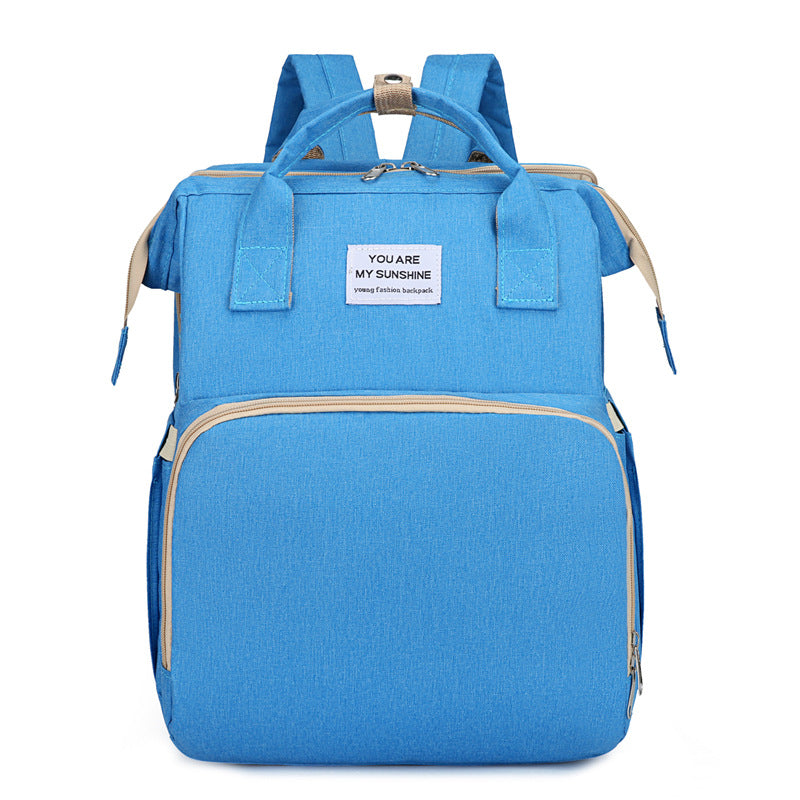 **MamaNest 3-in-1 Baby Crib Backpack – Large Capacity & Insulated Milk Storage** ✨👶