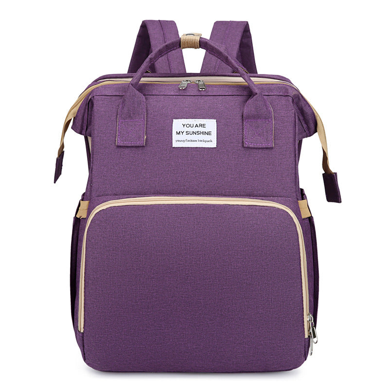 **MamaNest 3-in-1 Baby Crib Backpack – Large Capacity & Insulated Milk Storage** ✨👶
