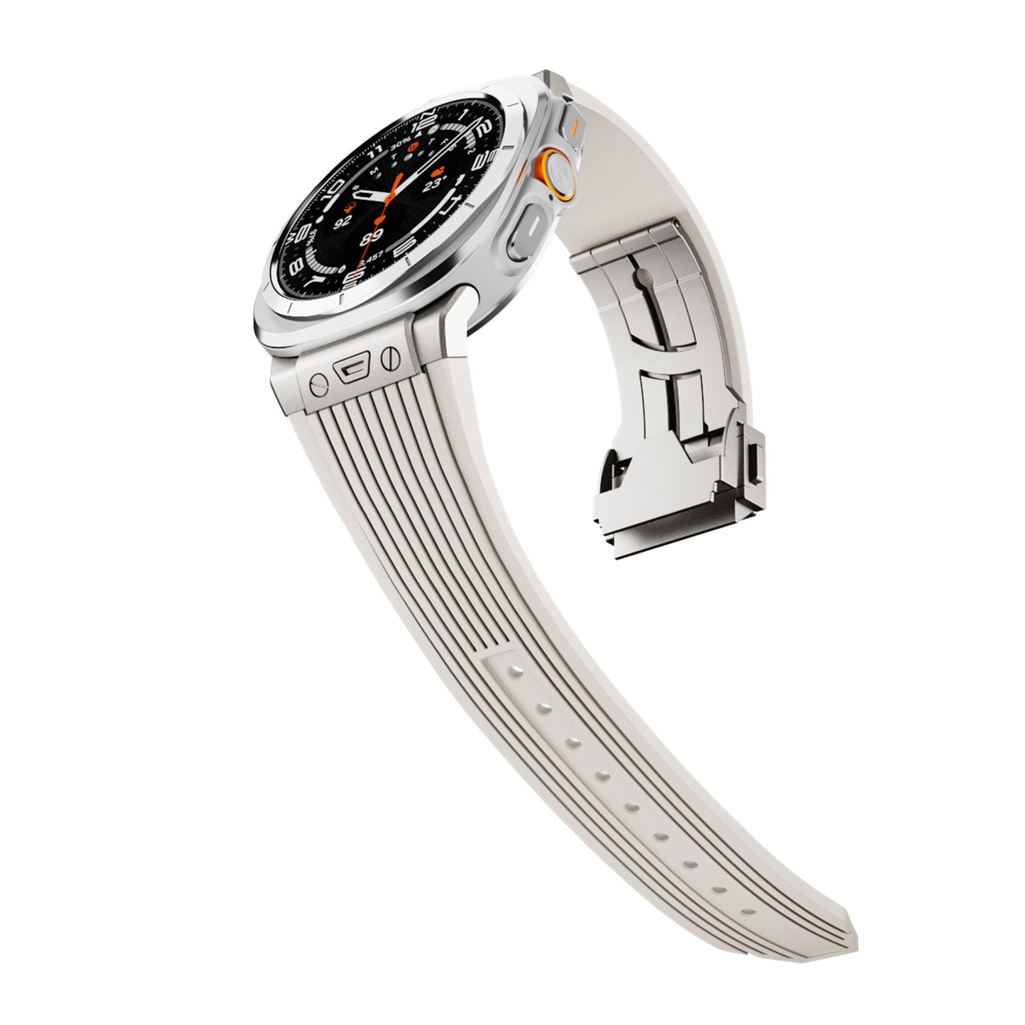 Premium siliconen legering horlogeband met kopnerf – Stijlvol, duurzaam en comfortabel