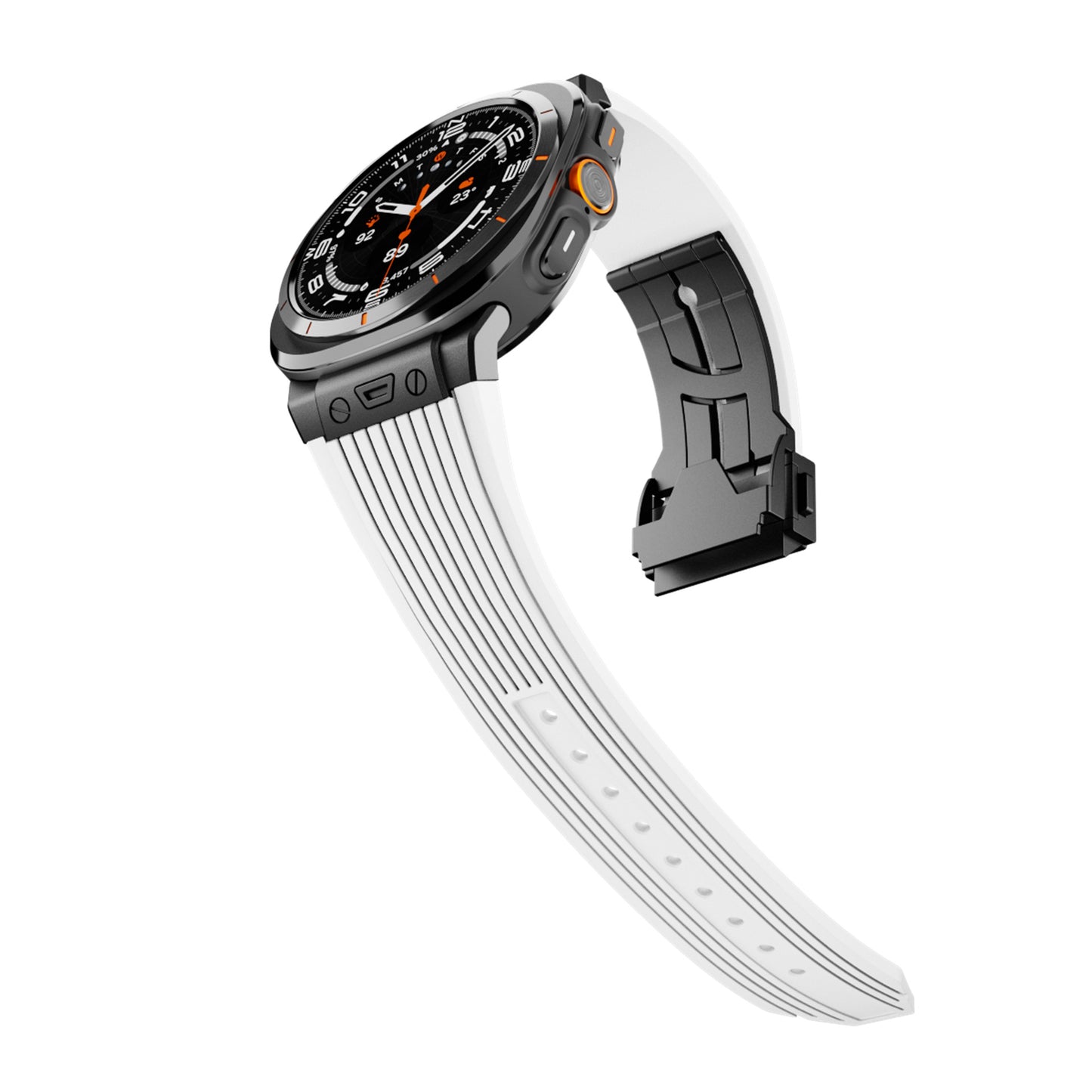 Premium siliconen legering horlogeband met kopnerf – Stijlvol, duurzaam en comfortabel