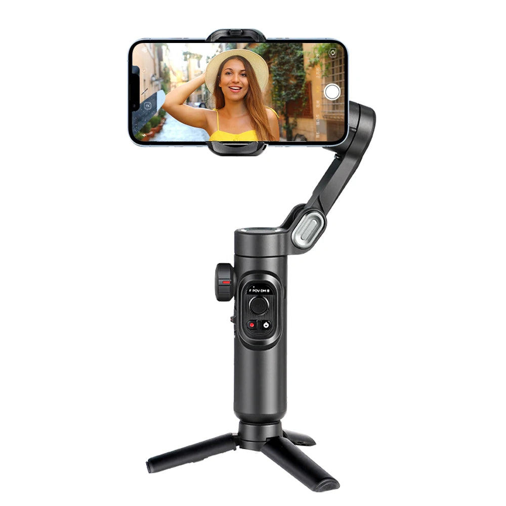 AOCHUAN Smart XE 3-assige Gimbal Stabilisator met Vullicht – Professionele Smartphone Stabilisator voor iPhone & Android | Gezichtsherkenning, TikTok & Vlogging Essentieel