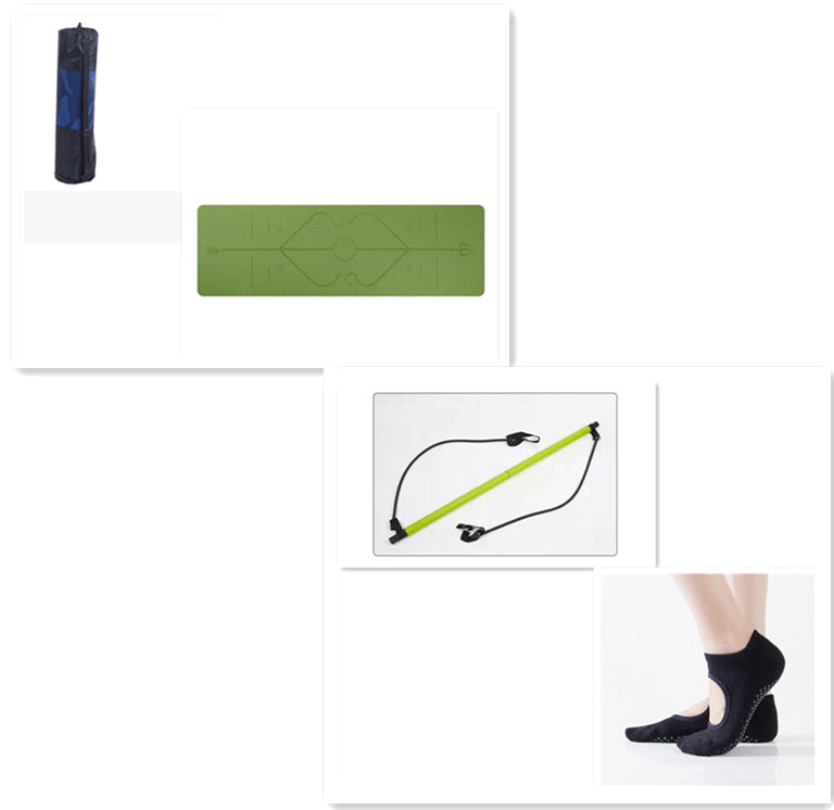 **Verstelbare Pilates-stretchstok – Multifunctionele yoga- en fitness-trekstok voor full-body training**