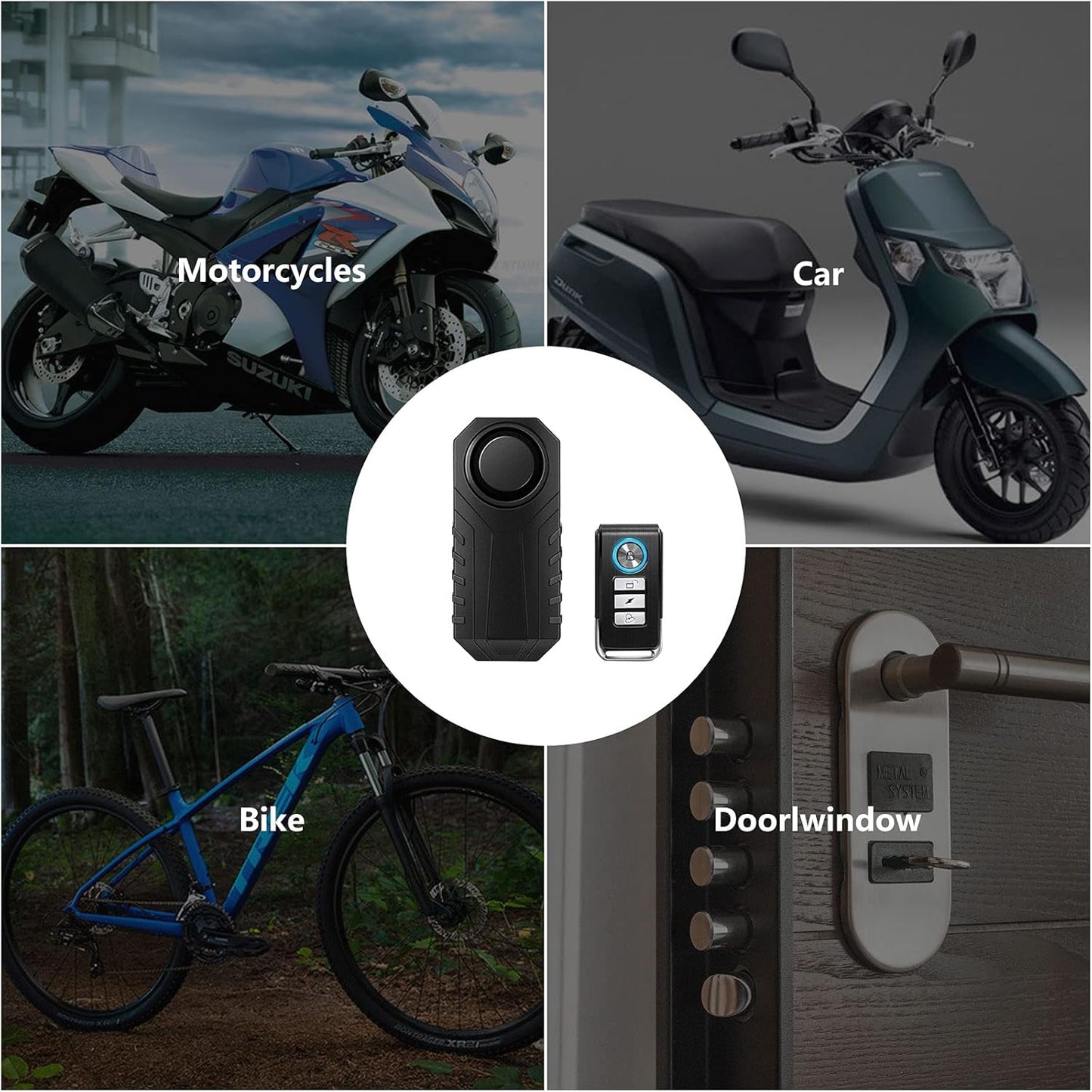 UltraSecure™ Fietsalarm – 113dB Draadloos Antidiefstalsysteem met Afstandsbediening
