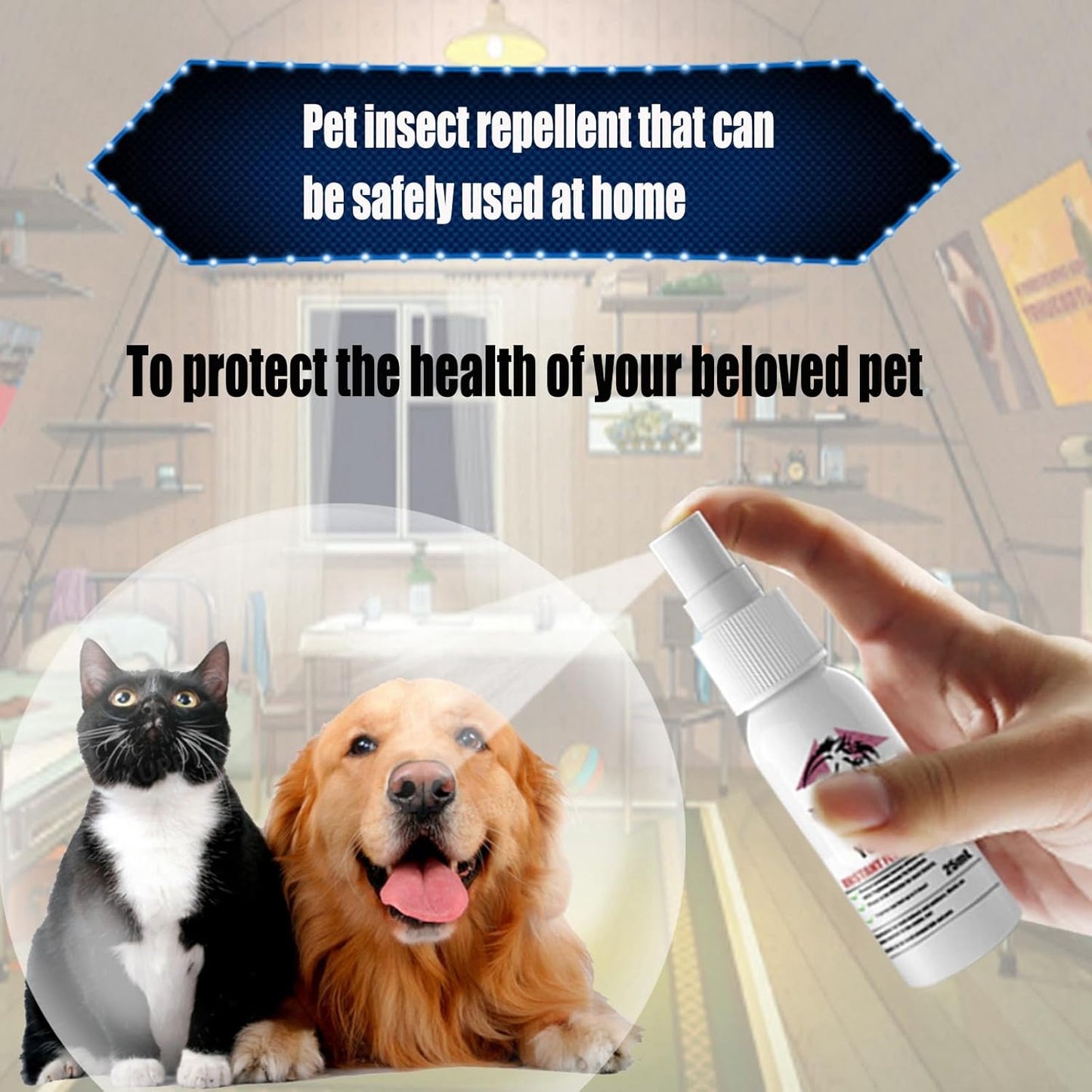 YEGBONG Peppermint Pet Repellent Spray,Pet Mite Removal Cream,Dog Mite Remover,Pet Anti-Mite Cream,Dog Itching Skin Treatment,Mite Treatment for Cat,Effective Dog Mite Remover,Pet Mite Repellent Cream