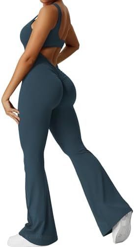 "Elegante mouwloze, wijd uitlopende yogajumpsuit - chique en comfortabele sportkleding"