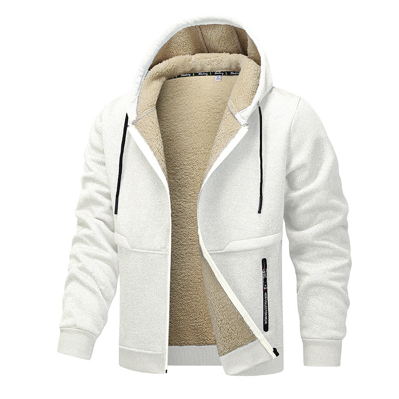 “Men’s Hoodie”, “Winter Jacket”, “Heavyweight Fleece”, “Sherpa Lined”  Include secondary relevant modifiers: