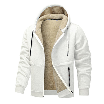 “Men’s Hoodie”, “Winter Jacket”, “Heavyweight Fleece”, “Sherpa Lined”  Include secondary relevant modifiers: