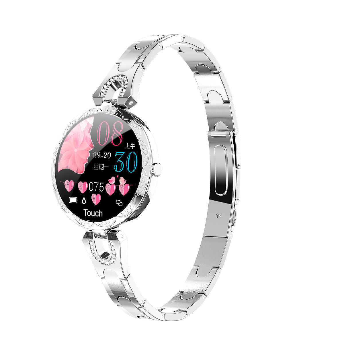 “Women’s Smartwatch Bracelet – Stylish Waterproof Fitness Tracker with Heart Rate, Sleep & Activity Monitor, Sports Smart Watch for Ladies”