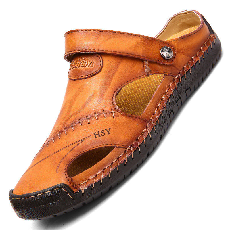 Gesloten zomersandalen voor heren – Verstelbare modieuze slippers voor strand, reizen en casual comfort