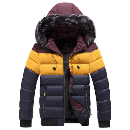 Winter Heren Warme Dikke Capuchon Parka's Heren Waterdichte Winddichte Jas Afneembare Hoed Donsjack