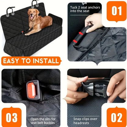 **Ultieme waterdichte autostoelhoes voor honden – Dubbelzijdige, antislip, krasbestendige bescherming voor uw huisdier!**