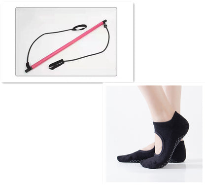 **Verstelbare Pilates-stretchstok – Multifunctionele yoga- en fitness-trekstok voor full-body training**