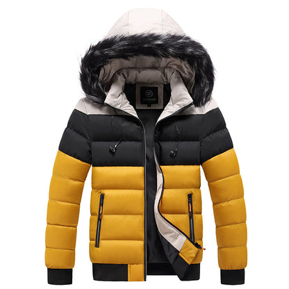 Winter Heren Warme Dikke Capuchon Parka's Heren Waterdichte Winddichte Jas Afneembare Hoed Donsjack