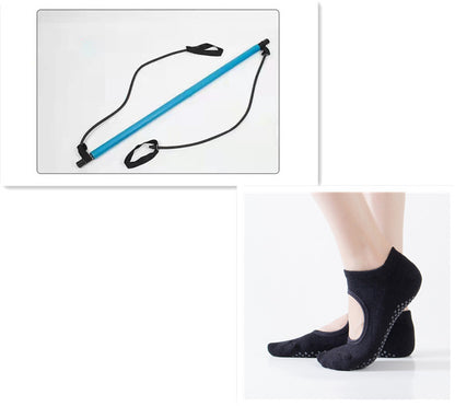 **Verstelbare Pilates-stretchstok – Multifunctionele yoga- en fitness-trekstok voor full-body training**