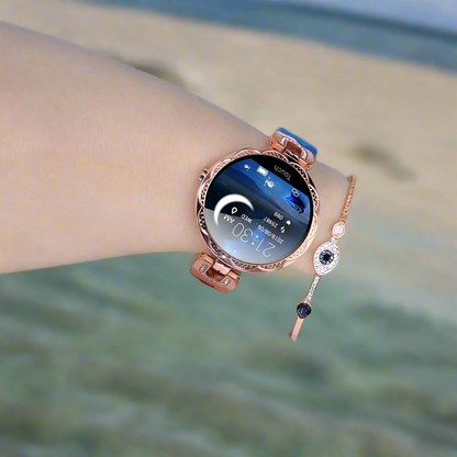 “Women’s Smartwatch Bracelet – Stylish Waterproof Fitness Tracker with Heart Rate, Sleep & Activity Monitor, Sports Smart Watch for Ladies”
