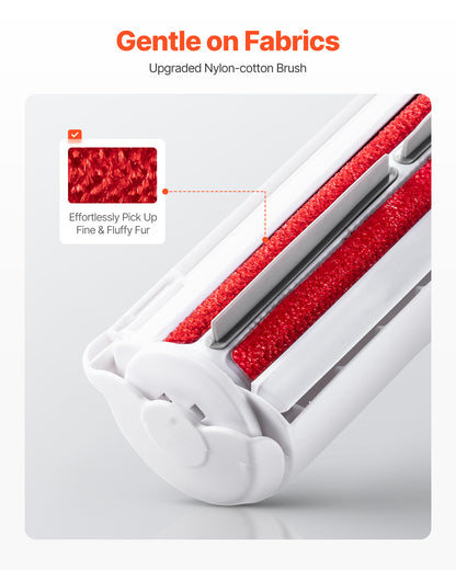 Manual Pet Lint Remover with Detachable Roller - Heavy-Duty Plastic Construction, Multi-Surface Fur Remover for Dogs, Cats, Furniture, Sofa, Carpet