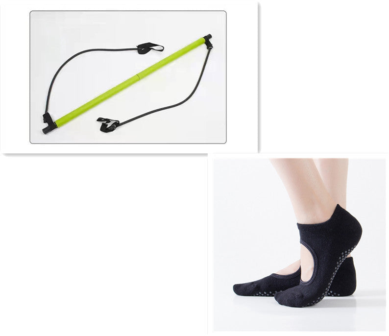 **Verstelbare Pilates-stretchstok – Multifunctionele yoga- en fitness-trekstok voor full-body training**