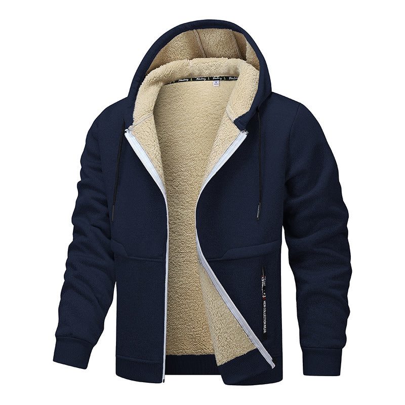 “Men’s Hoodie”, “Winter Jacket”, “Heavyweight Fleece”, “Sherpa Lined”  Include secondary relevant modifiers: