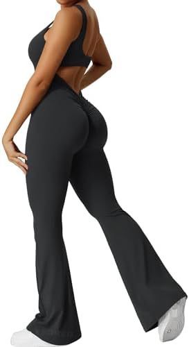 "Elegante mouwloze, wijd uitlopende yogajumpsuit - chique en comfortabele sportkleding"