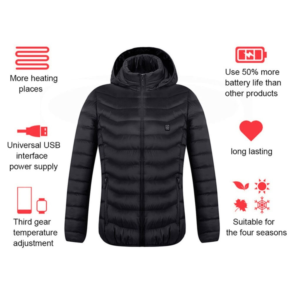 HeatPro™ USB Heated Jacket – Men’s Thermal Winter Coat ✅