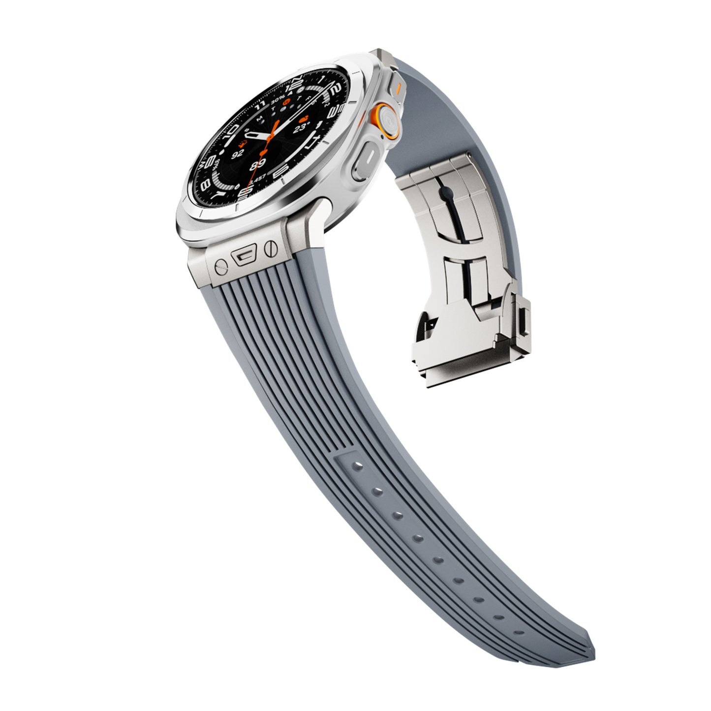 Premium siliconen legering horlogeband met kopnerf – Stijlvol, duurzaam en comfortabel