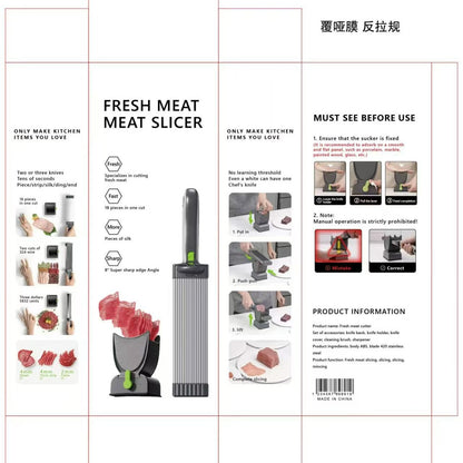 Cross-border Explosions Meat Slicer Stainless Steel Blade Fast Meat Slice Artifact Factory Direct Sales