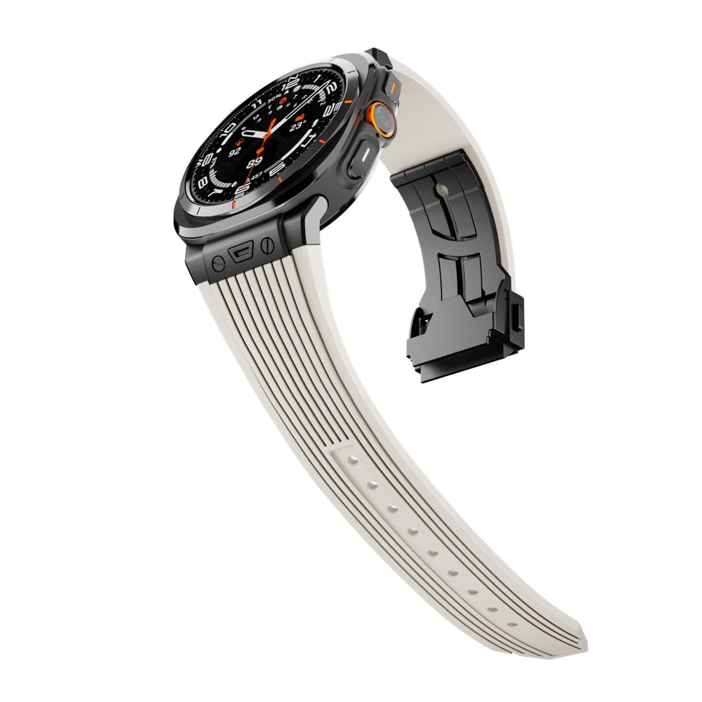 Premium siliconen legering horlogeband met kopnerf – Stijlvol, duurzaam en comfortabel