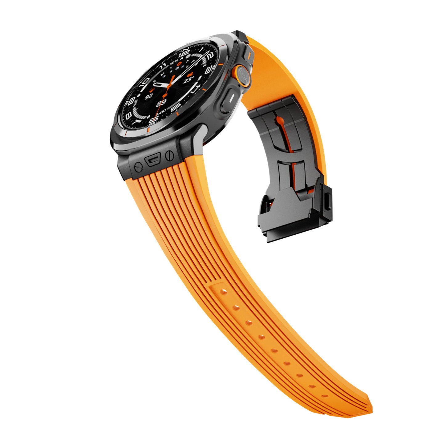 Premium siliconen legering horlogeband met kopnerf – Stijlvol, duurzaam en comfortabel