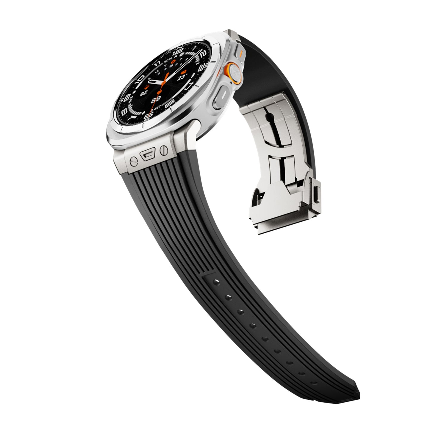 Premium siliconen legering horlogeband met kopnerf – Stijlvol, duurzaam en comfortabel