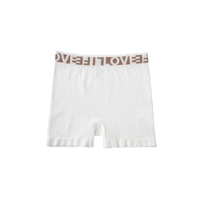High Waist European And American Sports Shorts Letter LOVE Knitted Fashion Casual Women& Boxers