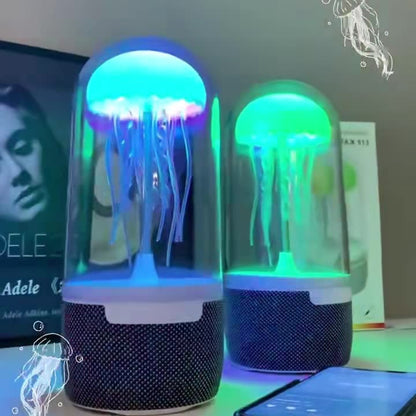 "MAX113 Jellyfish Bluetooth Speaker - Sound Sync Rhythm Light, Desktop Atmosphere Audio for Home"