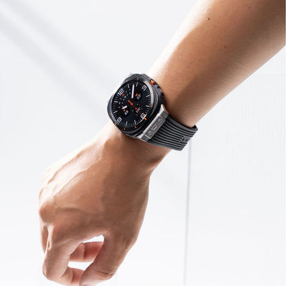 Premium siliconen legering horlogeband met kopnerf – Stijlvol, duurzaam en comfortabel