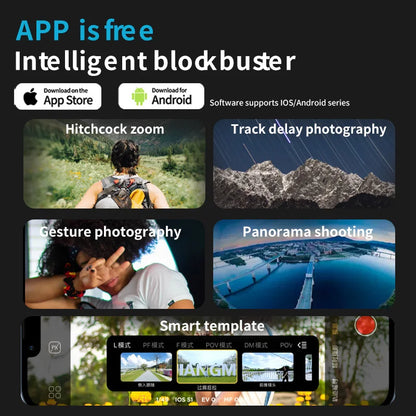 AOCHUAN Smart XE 3-assige Gimbal Stabilisator met Vullicht – Professionele Smartphone Stabilisator voor iPhone &amp; Android | Gezichtsherkenning, TikTok &amp; Vlogging Essentieel