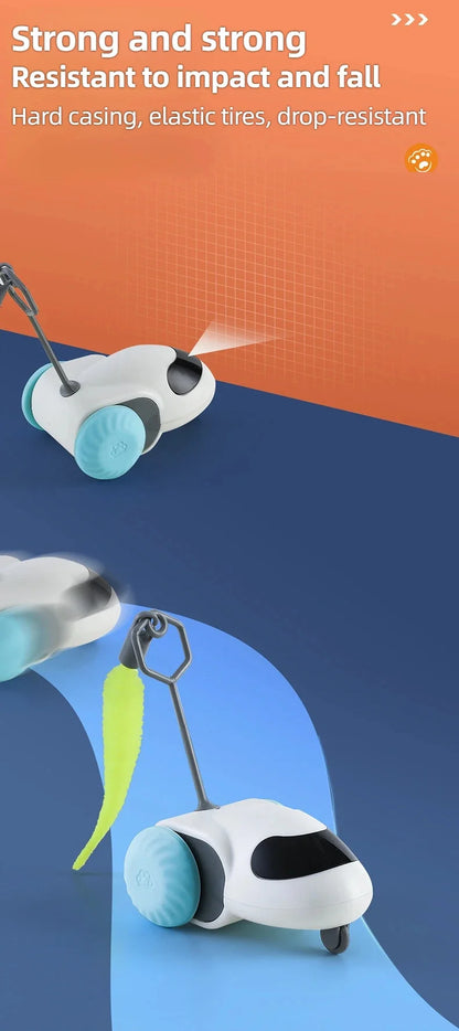 "Smart Cat Toy Car - Automatisch, op afstand bestuurbaar, interactief kittenspeelgoed"