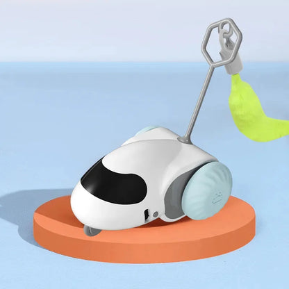 "Smart Cat Toy Car - Automatisch, op afstand bestuurbaar, interactief kittenspeelgoed"