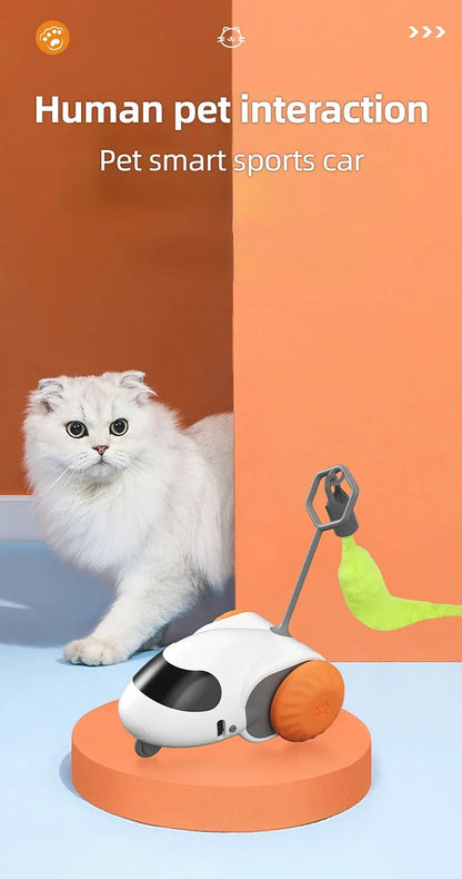 "Smart Cat Toy Car - Automatisch, op afstand bestuurbaar, interactief kittenspeelgoed"