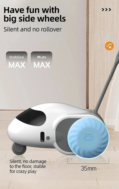 "Smart Cat Toy Car - Automatisch, op afstand bestuurbaar, interactief kittenspeelgoed"