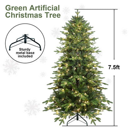 ✅ “Pre-Lit PVC Christmas Tree – Green Artificial Christmas Tree with LED Lights for Holiday Home Décor”