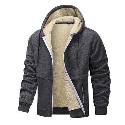 “Men’s Hoodie”, “Winter Jacket”, “Heavyweight Fleece”, “Sherpa Lined”  Include secondary relevant modifiers:
