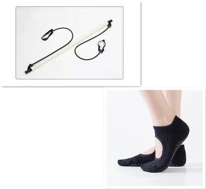 **Verstelbare Pilates-stretchstok – Multifunctionele yoga- en fitness-trekstok voor full-body training**