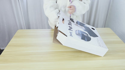 "Solidne Składane Schodki dla Psa z Przechowalnią – 3-Poziomowa Antypoślizgowa Rampka z Wytrzymałej Tkaniny Oxford, Idealna dla Małych i Średnich Ras, do Wysokich Łóżek i Kanap"