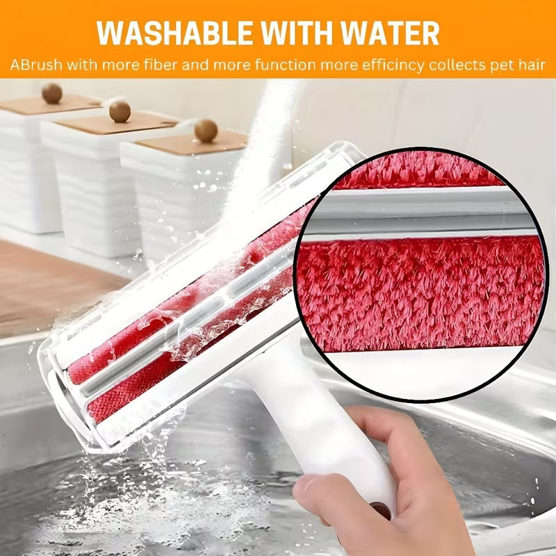 Manual Pet Lint Remover with Detachable Roller - Heavy-Duty Plastic Construction, Multi-Surface Fur Remover for Dogs, Cats, Furniture, Sofa, Carpet