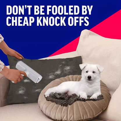 Manual Pet Lint Remover with Detachable Roller - Heavy-Duty Plastic Construction, Multi-Surface Fur Remover for Dogs, Cats, Furniture, Sofa, Carpet