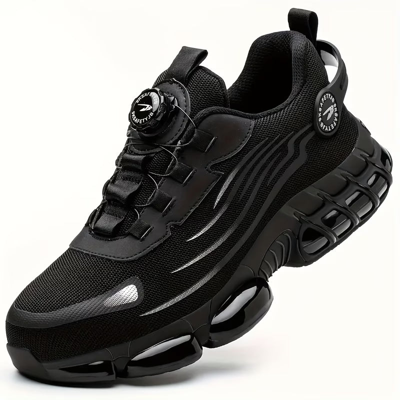 Men's Work Safety Shoes, Steel Toe, Rotating Buckle
